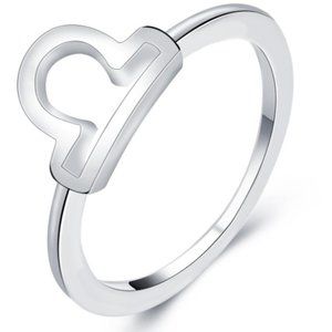 Zodiac Symbol Silver Ring - Libra